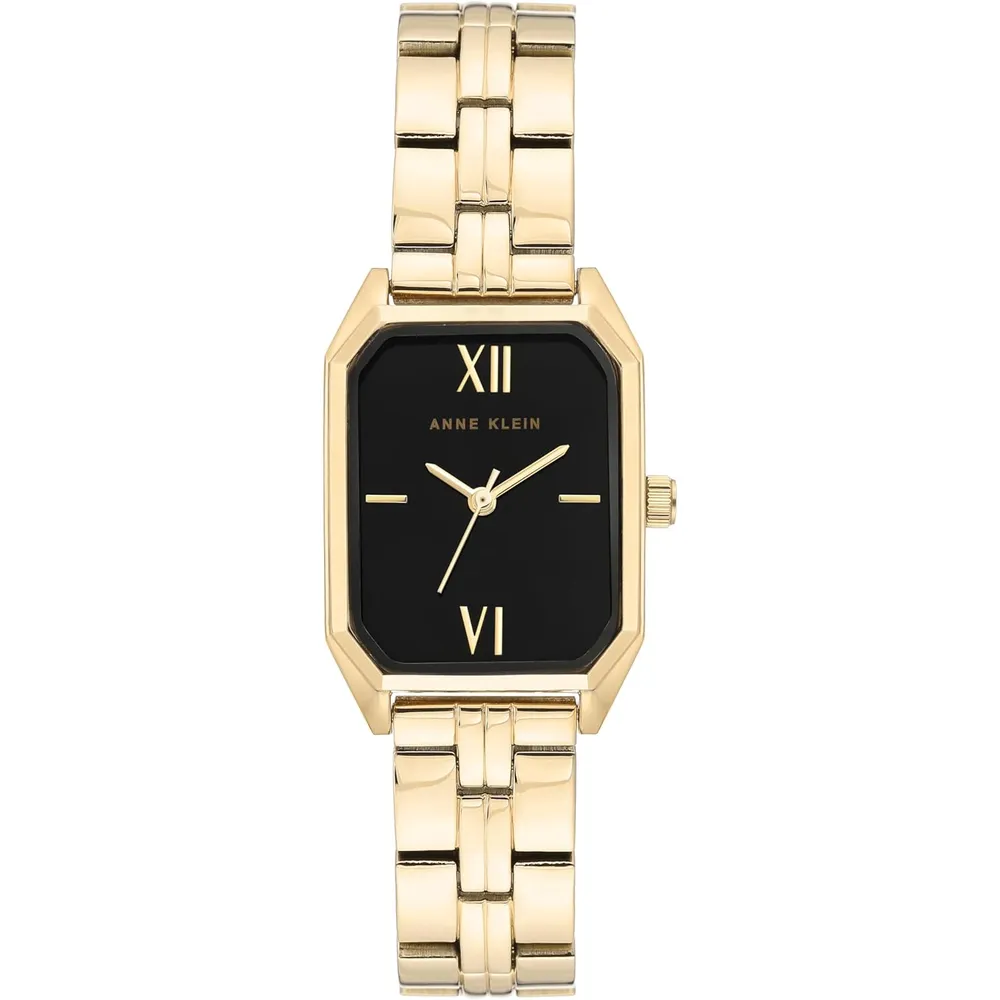Anne Klein AK/3774BKGB reloj femenino con brazalete | 24 mm - Dorado/Negro