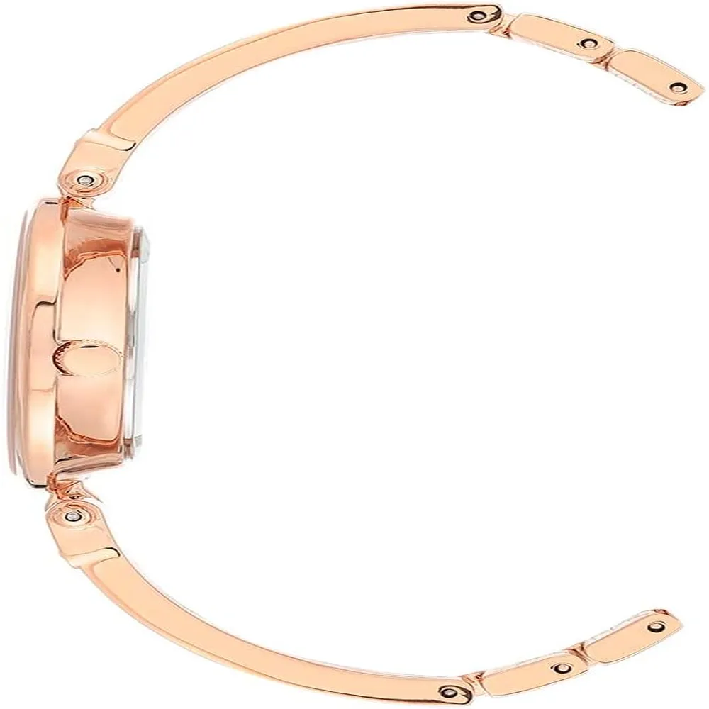 Anne Klein AK/2512LPGB reloj para mujer con diamante auténtico | 34 mm - Rosa claro/Rosa