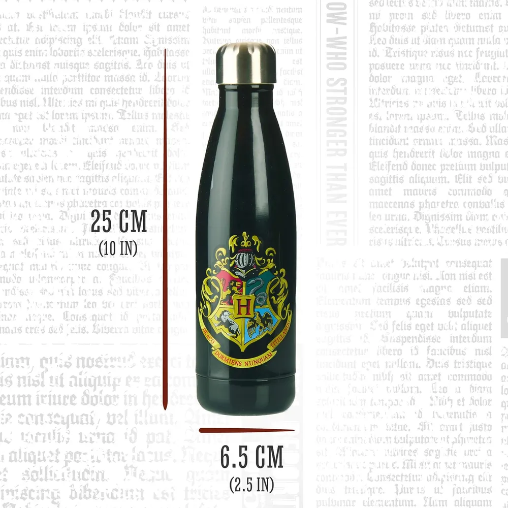 Paladone Harry Potter Hogwarts, botella de agua aluminio oficial