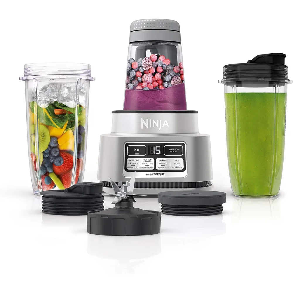NINJA FOODI POWER NUTRI DUO, LICUADORA PERSONAL 24 OZ / 709 ML | NEGRO