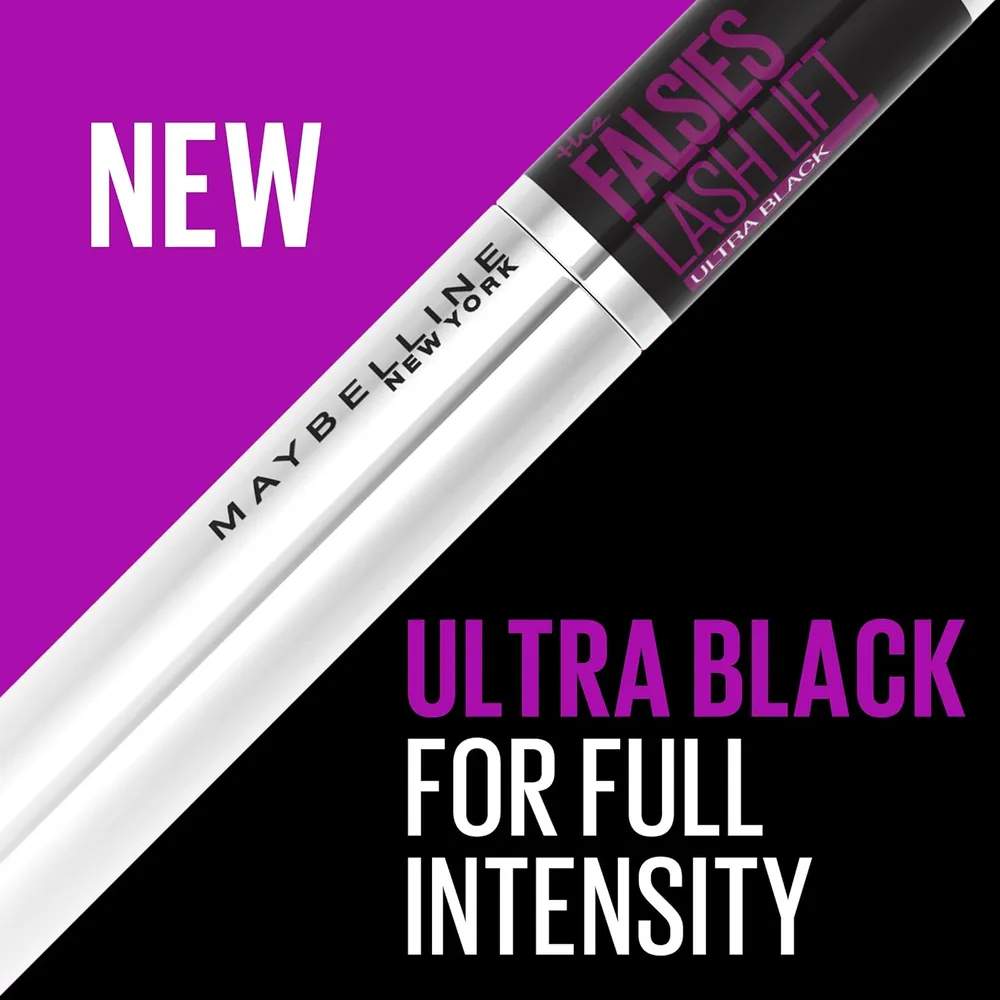 PACK 2 MÁSCARA DE PESTAÑAS THE FALSIES LASH LIFT MAYBELLINE | ULTRA BLACK