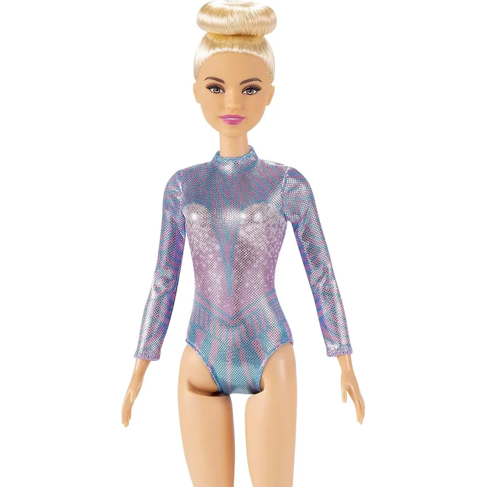 BARBIE MUÑECA GIMNASTA RÍTMICA CON ACCESORIOS RUBIA