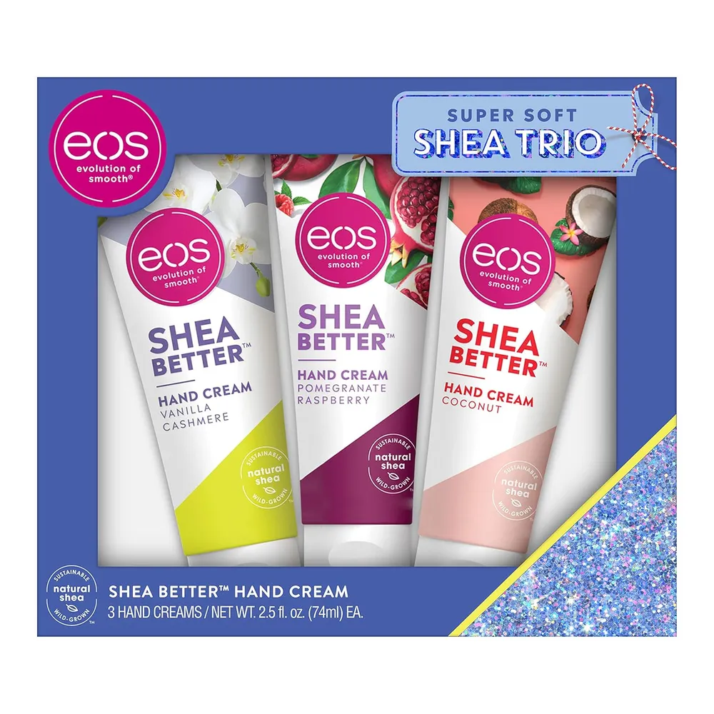 EOS Shea Better crema de manos pack 3 | 75 ml