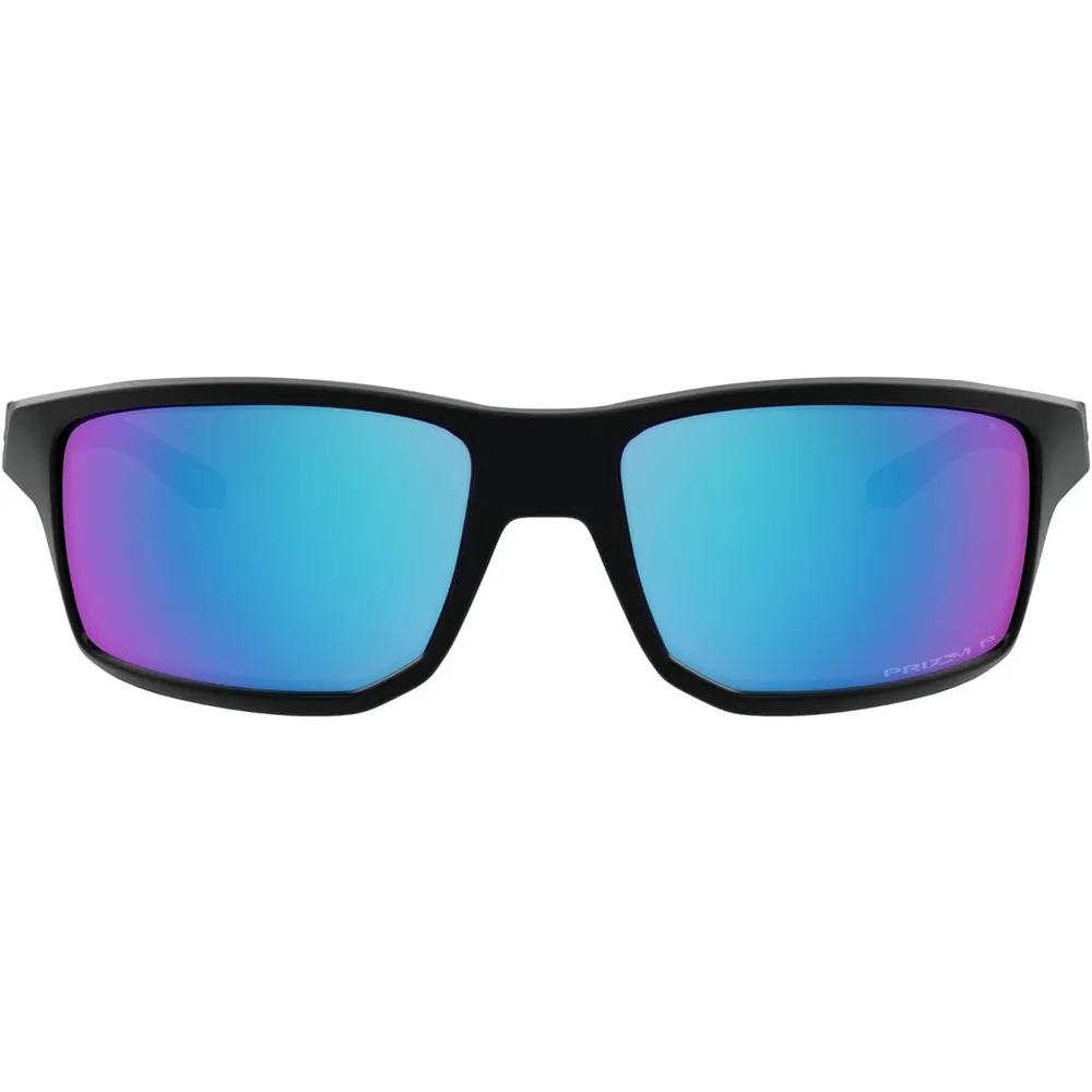 Oakley Gibson OO9449 Gafas de sol para hombre | Matte Black Silver Icon / Prizm Sapphire Iridium