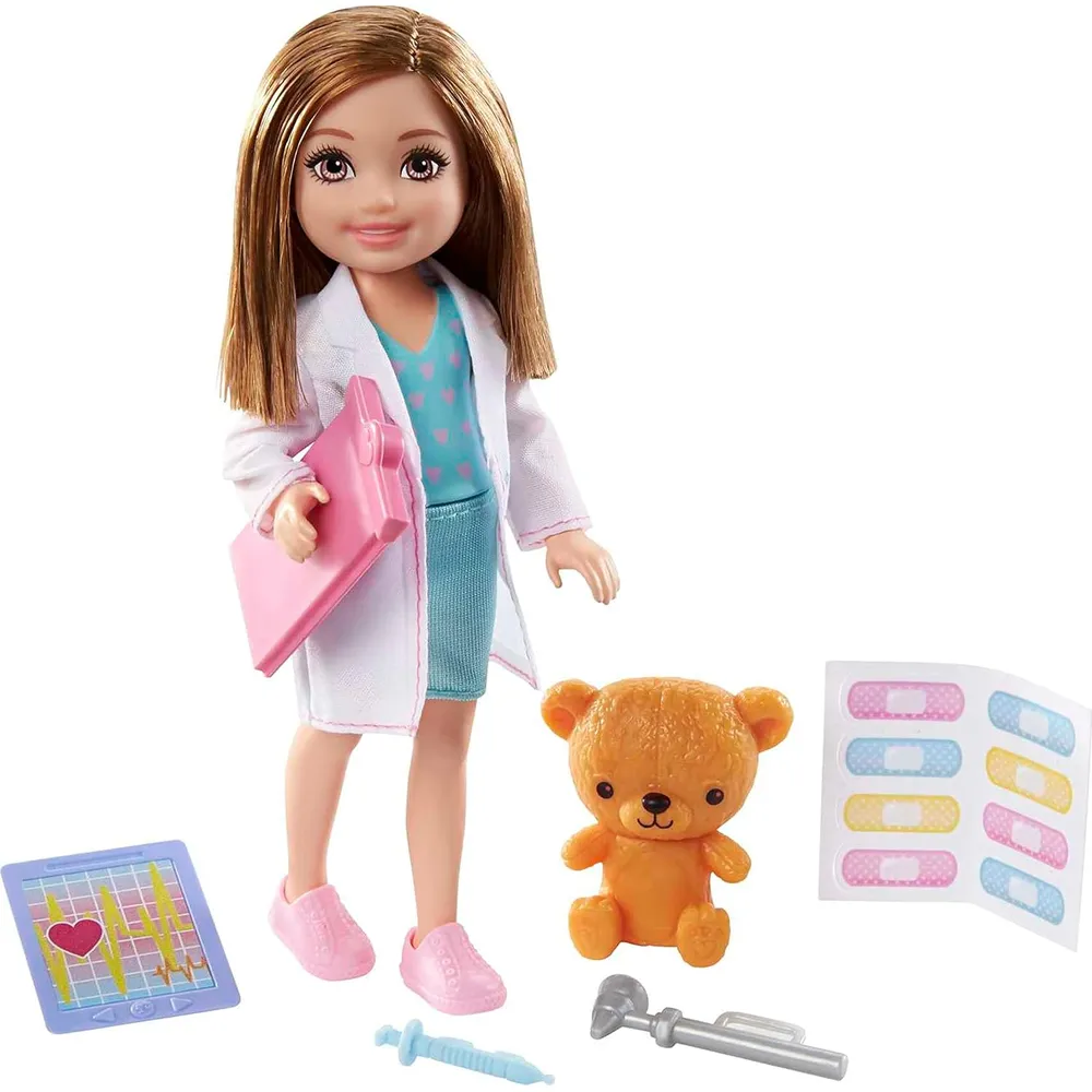 BARBIE CHELSEA SET DOCTORA CON ACCESORIOS MÉDICOS