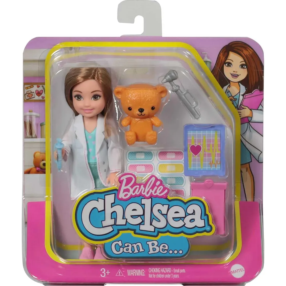 BARBIE CHELSEA SET DOCTORA CON ACCESORIOS MÉDICOS