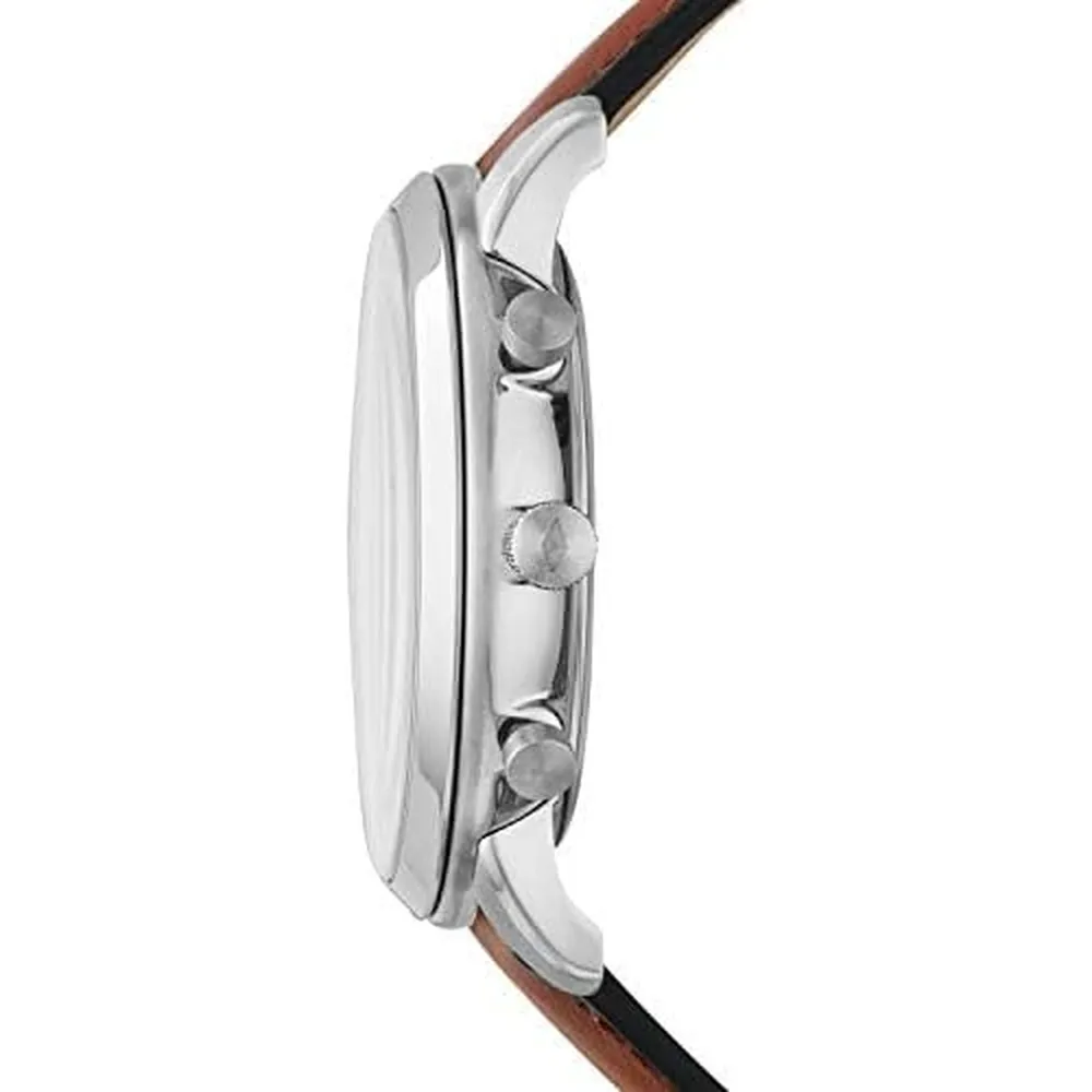 Fossil reloj cronógrafo Neutra de cuarzo + pulsera para hombre | Marrón/ Azul