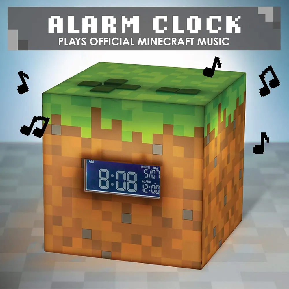Paladone Minecraft, reloj despertador bloques y música oficial