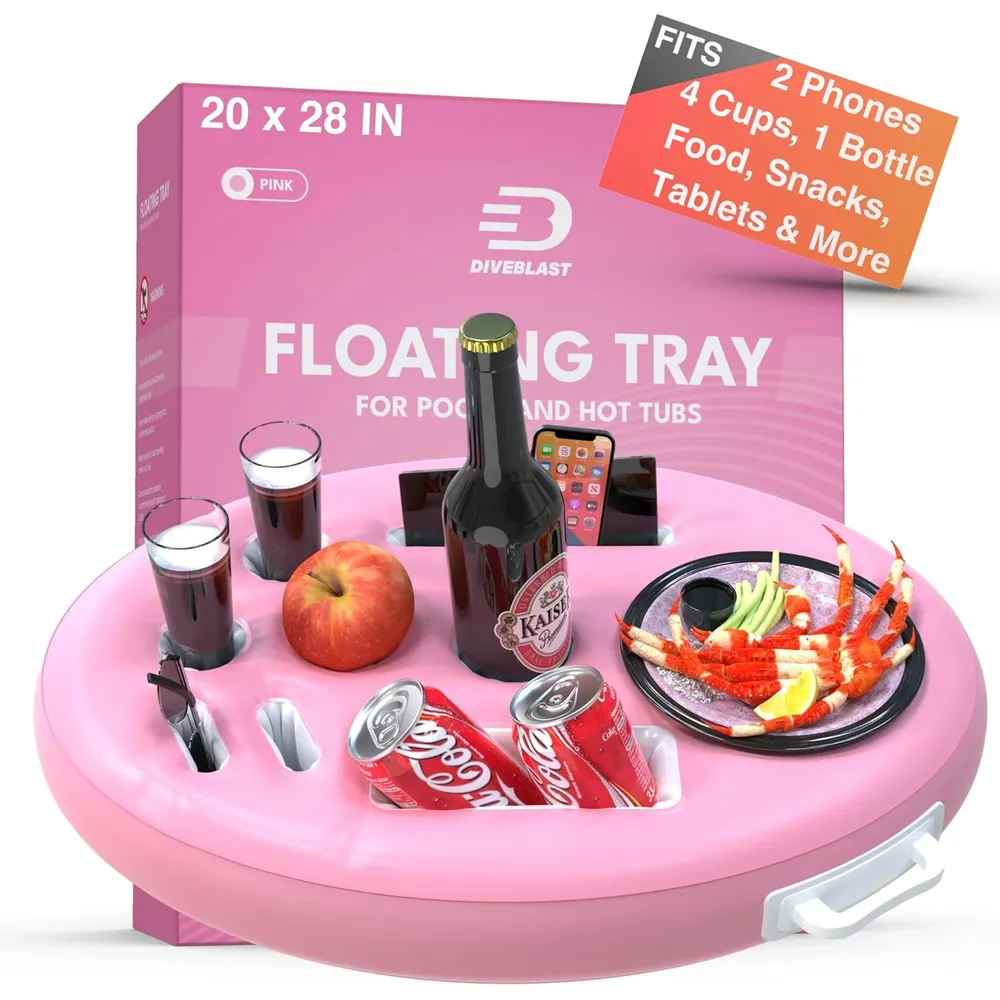 b08hm6mg13_0_webp-1.webp Portabebidas flotante para piscina / jacuzzi Diveblast | Rosa