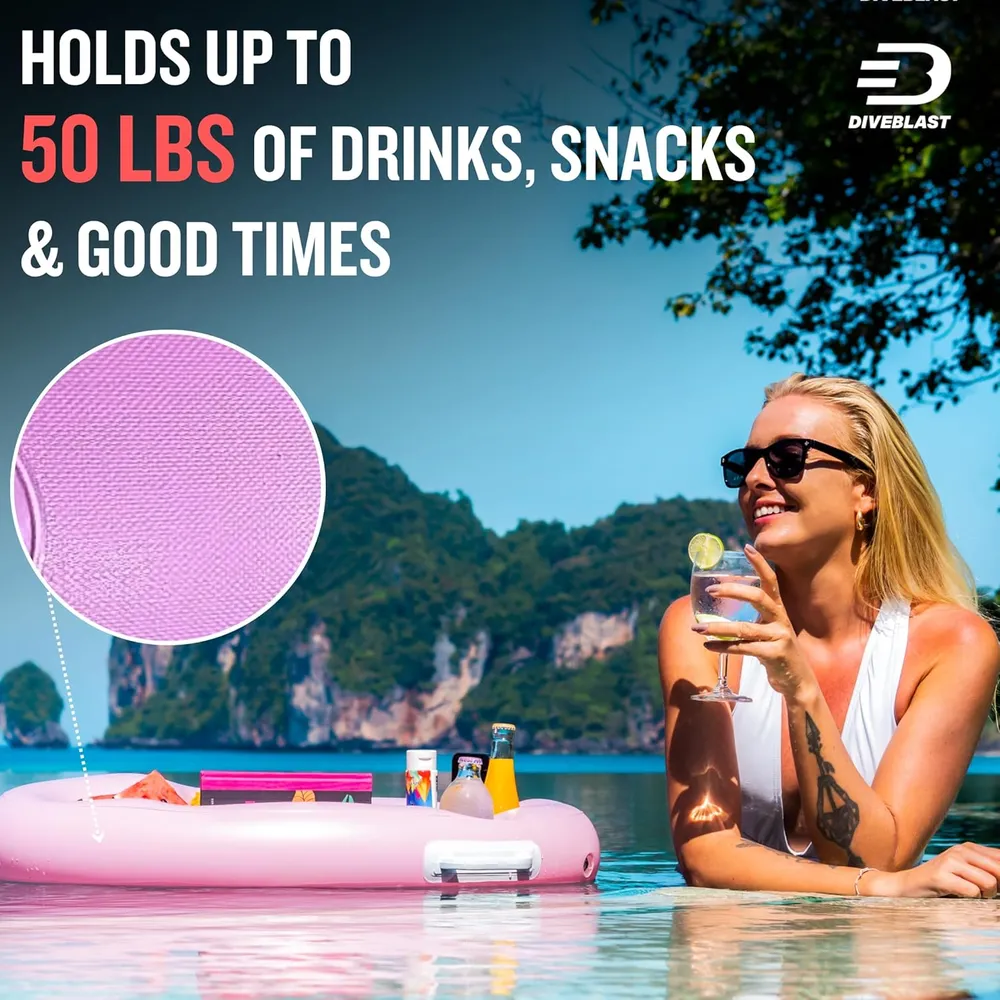 Portabebidas flotante para piscina / jacuzzi Diveblast | Rosa