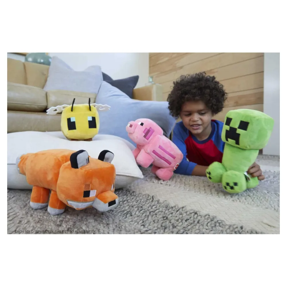 Minecraft peluche coleccionable para niños y fanáticos, zorro minecraft 8"