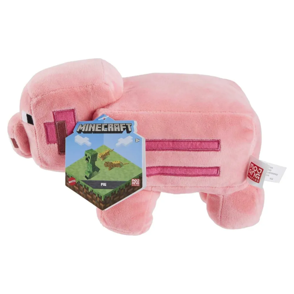 Minecraft peluche coleccionable para niños y fanáticos, cerdo minecraft 8"