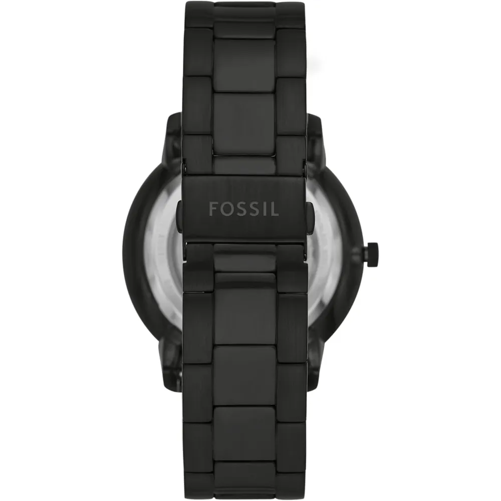 Fossil reloj automático Neutra para hombre, diseño esqueleto  | Negro
