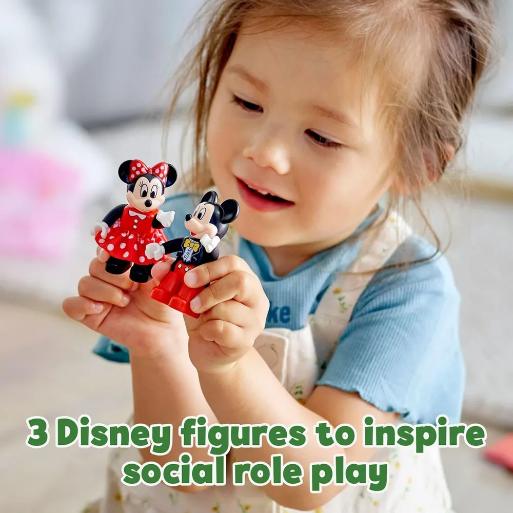 Lego Duplo tren de cumpleaños Disney Mickey y Minnie Mouse educativo