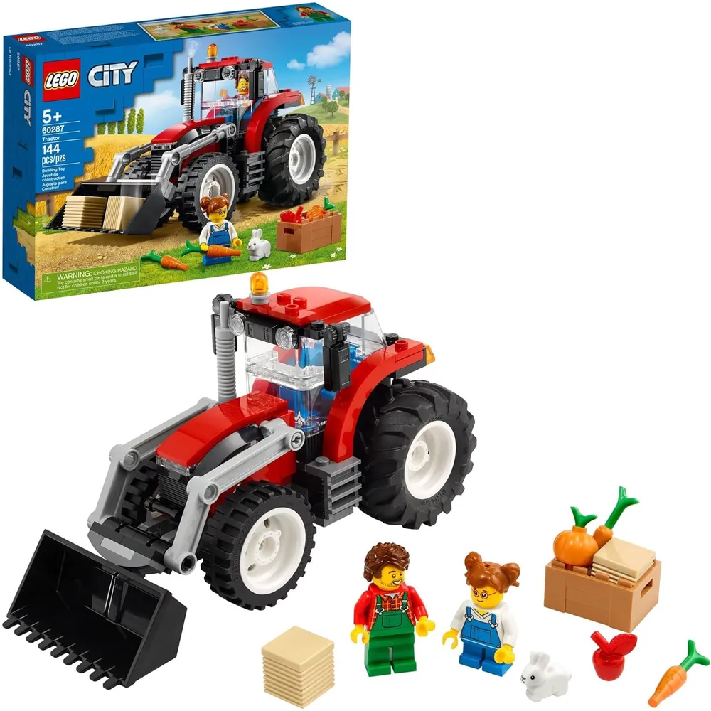 Lego City gran tractor vehículo de construcción infantil con accesorios