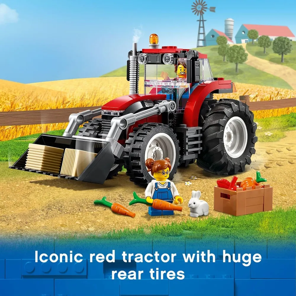 Lego City gran tractor vehículo de construcción infantil con accesorios