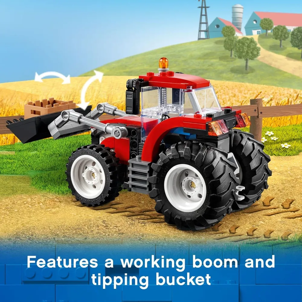 Lego City gran tractor vehículo de construcción infantil con accesorios