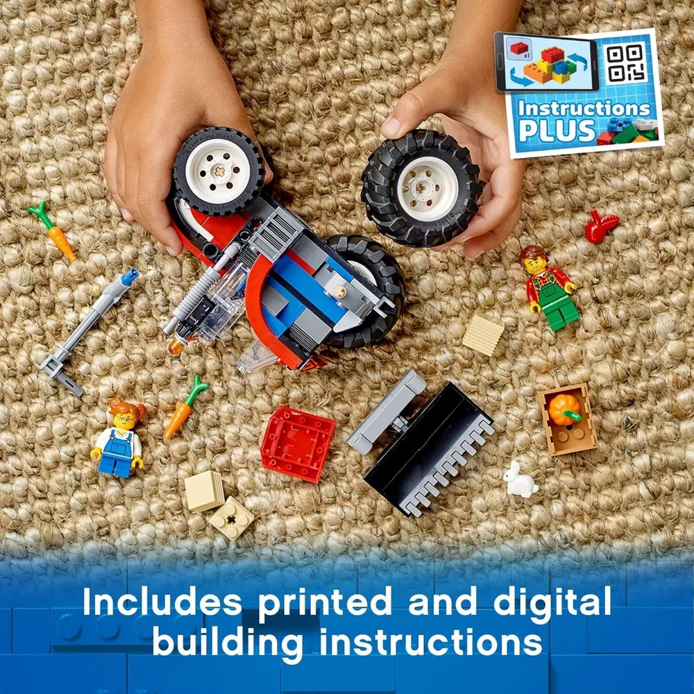 Lego City gran tractor vehículo de construcción infantil con accesorios