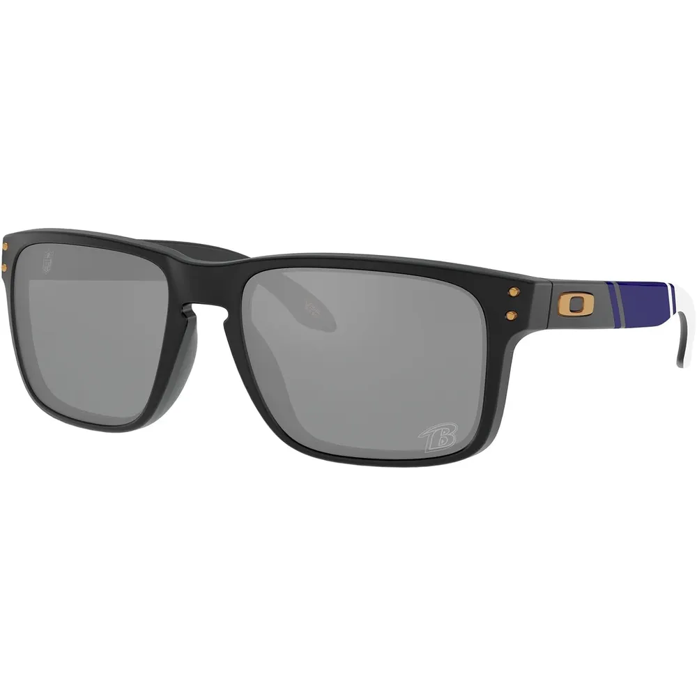 Oakley Holbrook OO9102 NFL Collection Gafas de sol para hombre | Matte Black / Yellow / Prizm Black Baltimore Ravens