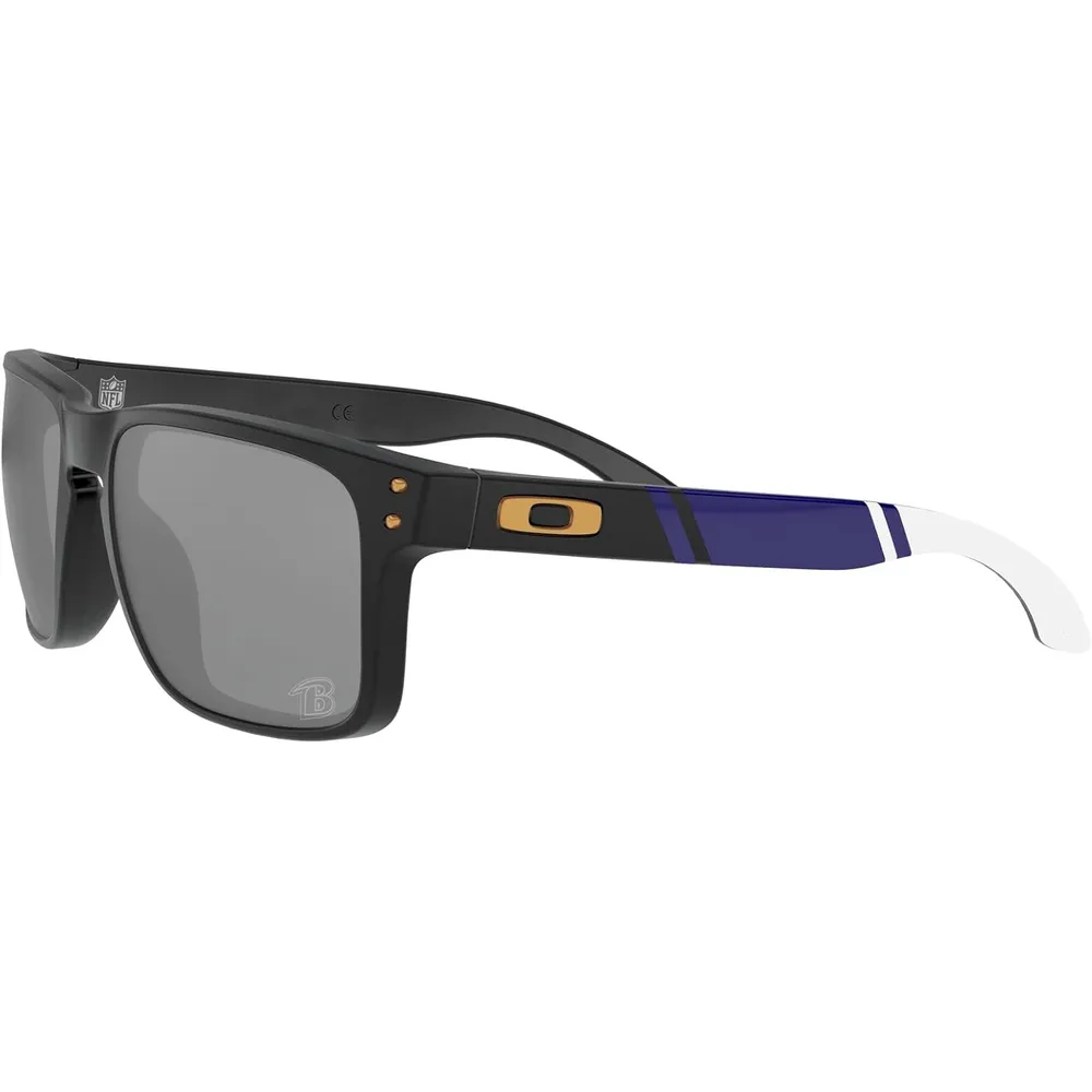 Oakley Holbrook OO9102 NFL Collection Gafas de sol para hombre | Matte Black / Yellow / Prizm Black Baltimore Ravens