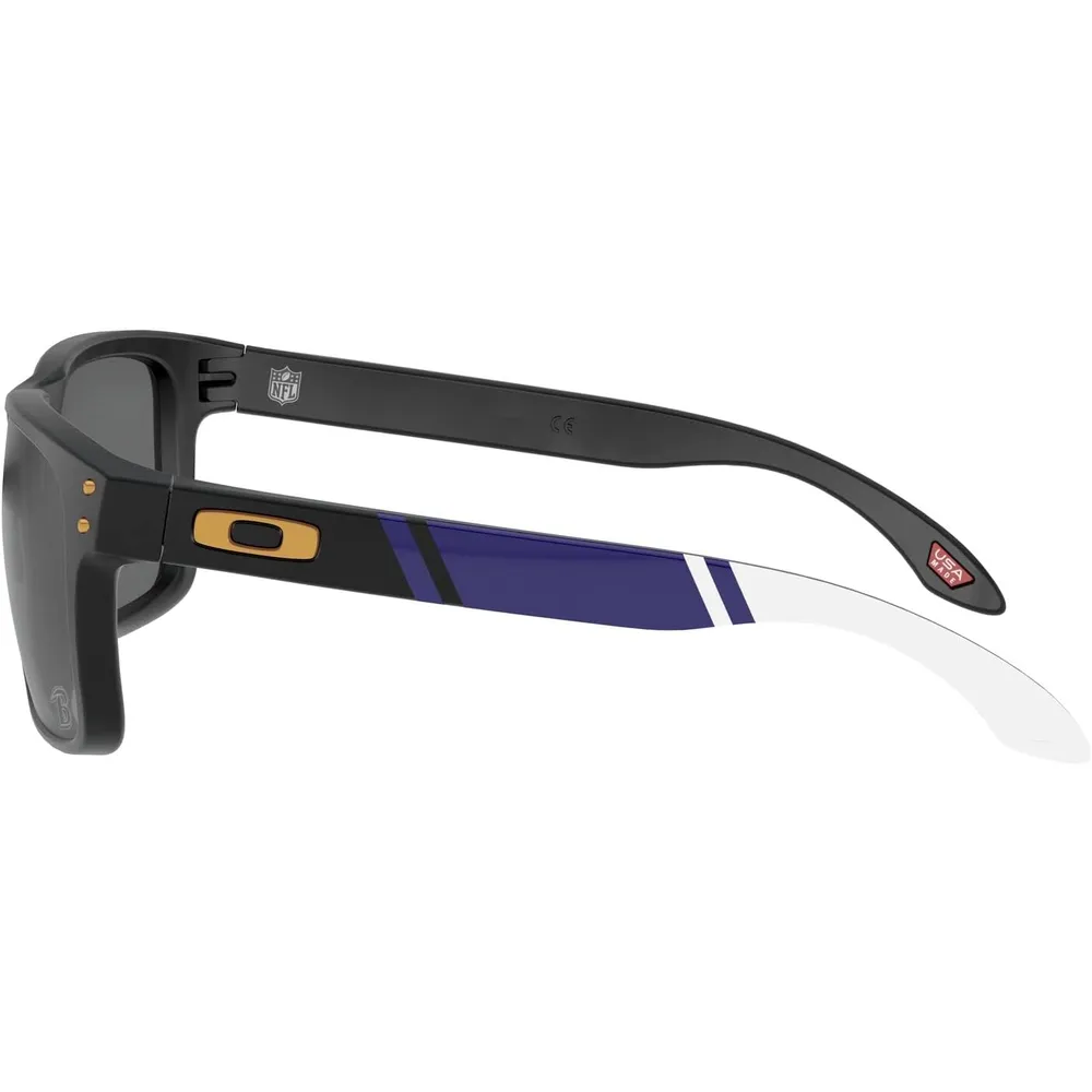 Oakley Holbrook OO9102 NFL Collection Gafas de sol para hombre | Matte Black / Yellow / Prizm Black Baltimore Ravens
