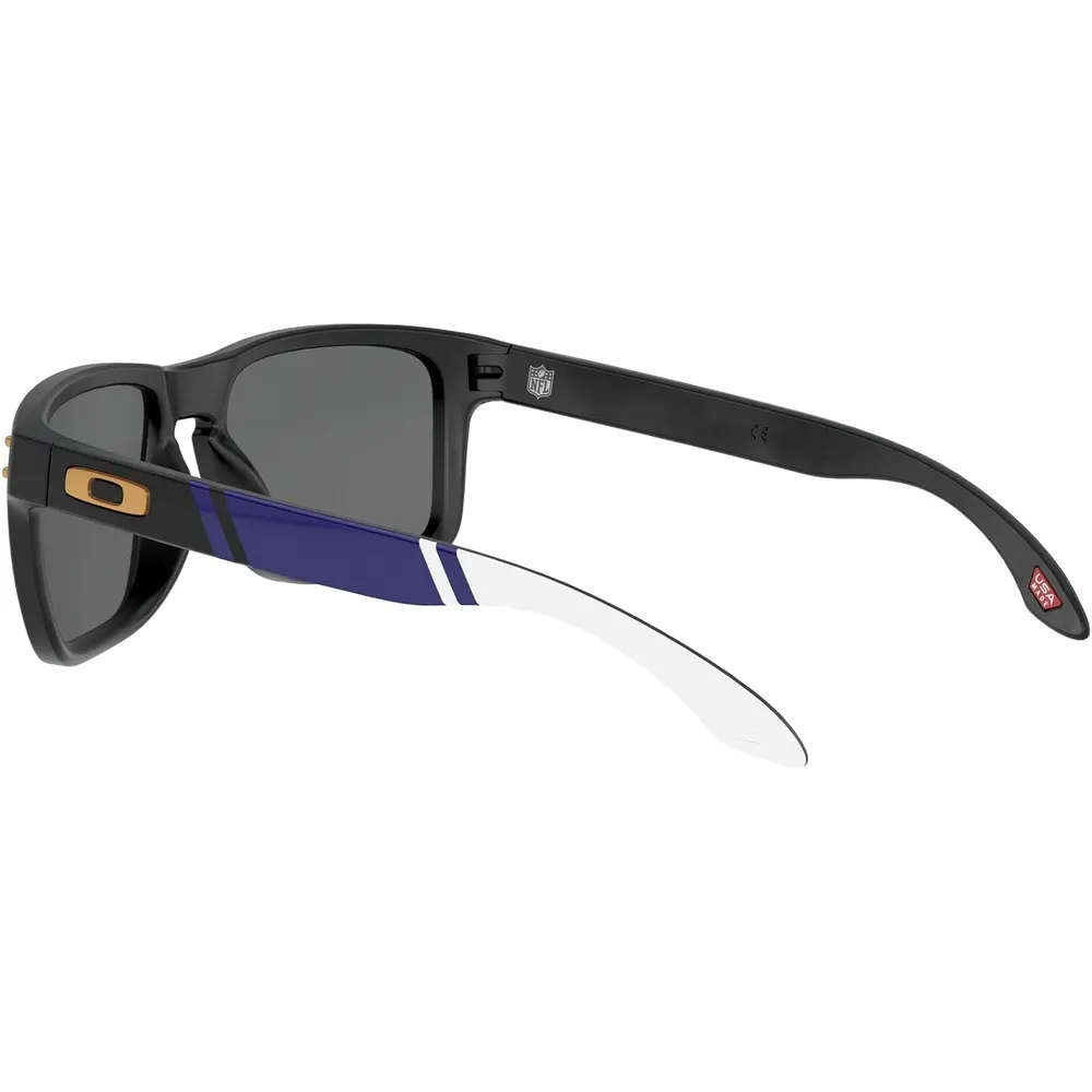 Oakley Holbrook OO9102 NFL Collection Gafas de sol para hombre | Matte Black / Yellow / Prizm Black Baltimore Ravens