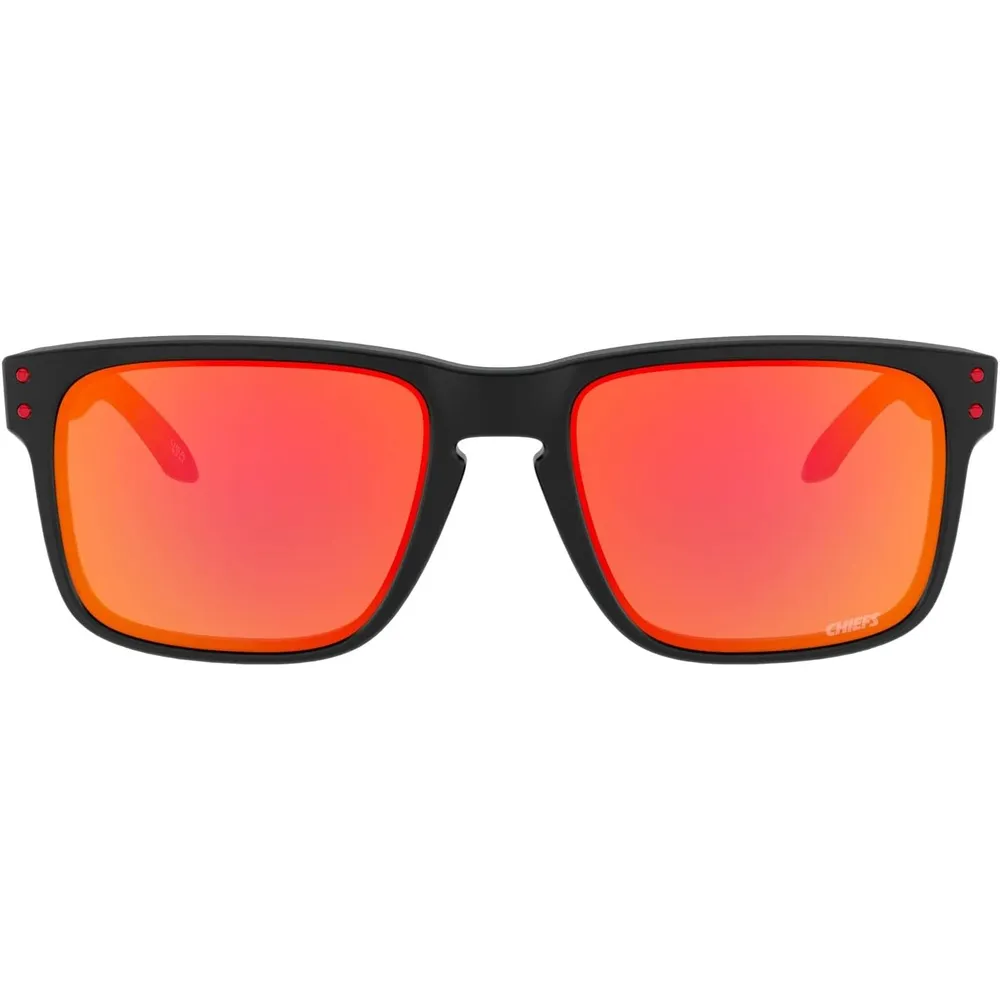 Oakley Holbrook OO9102 NFL Collection Gafas de sol para hombre | Matte Black / Prizm Ruby I