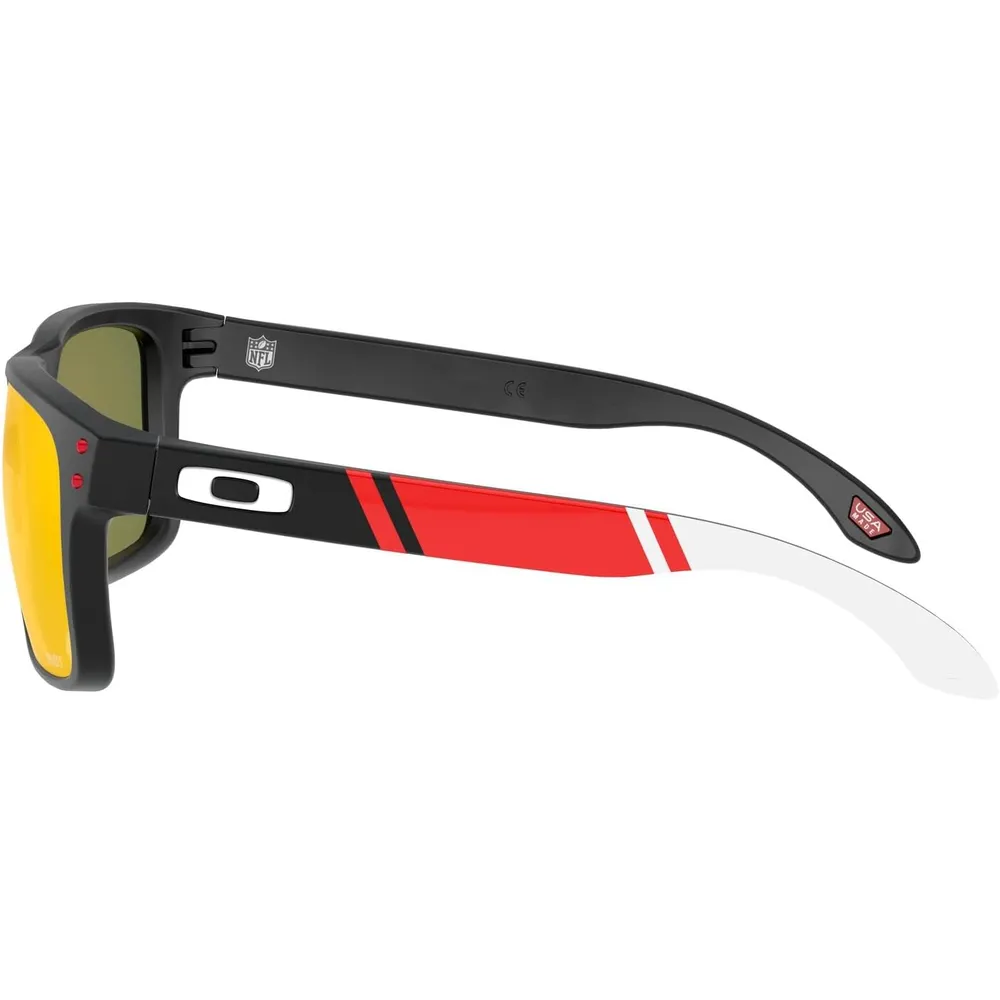 Oakley Holbrook OO9102 NFL Collection Gafas de sol para hombre | Matte Black / Prizm Ruby I