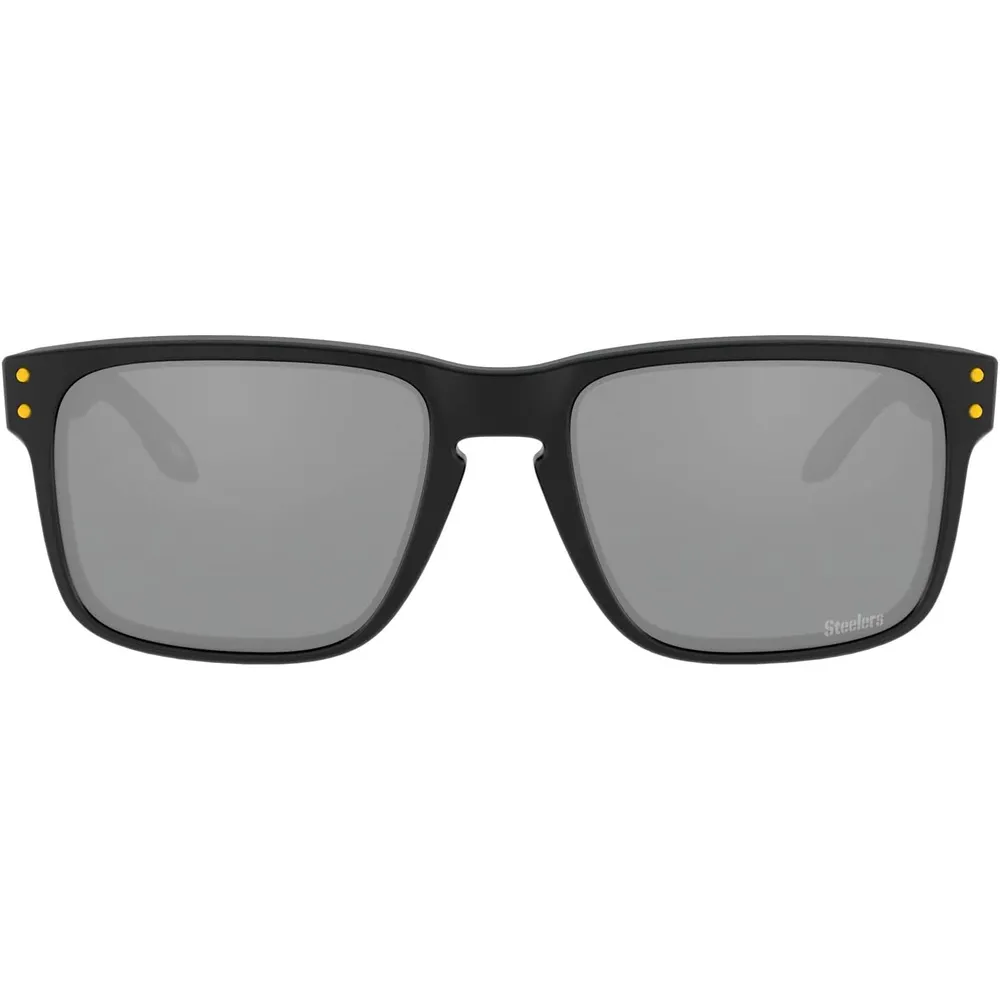 Oakley Holbrook OO9102 NFL Collection Gafas de sol para hombre | Matte Black / Yellow / Prizm Black Pittsburgh Steelers