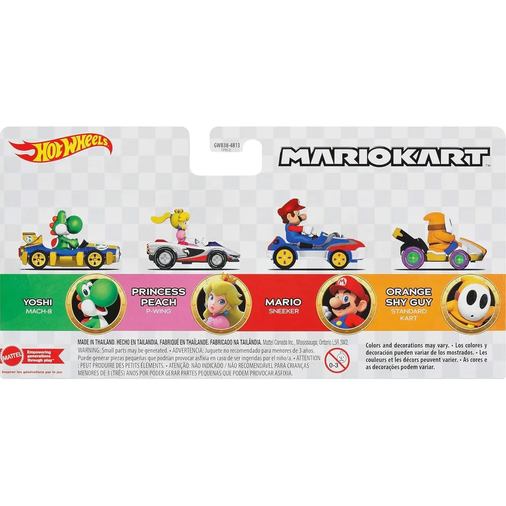 HOT WHEELS AUTOS MARIO KART II SET 4 PZS