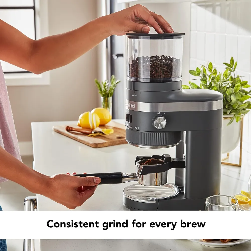 KITCHENAID KCG8433, MOLINILLO DE CAFÉ | GRIS CARBÓN MATE