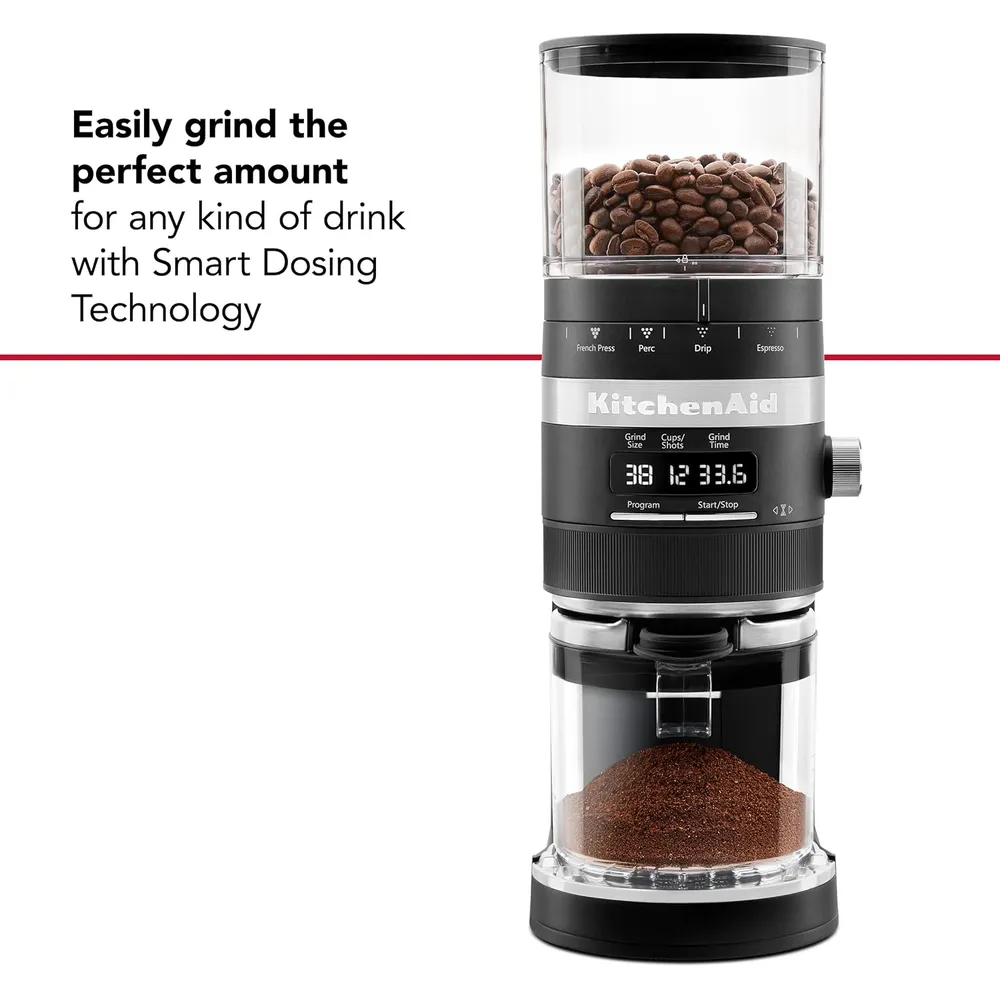 KITCHENAID KCG8433, MOLINILLO DE CAFÉ | NEGRO MATE