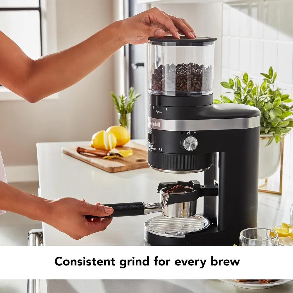 KITCHENAID KCG8433, MOLINILLO DE CAFÉ | NEGRO MATE