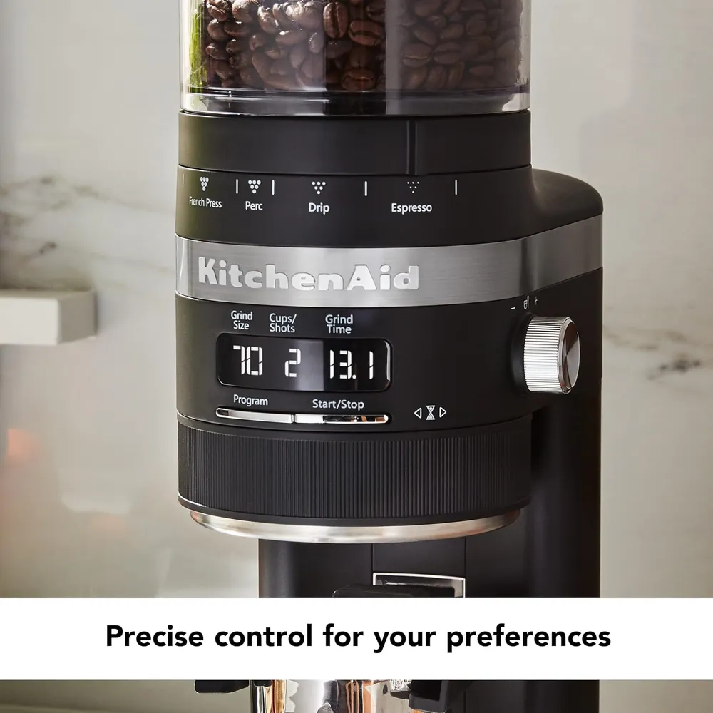 KITCHENAID KCG8433, MOLINILLO DE CAFÉ | NEGRO MATE