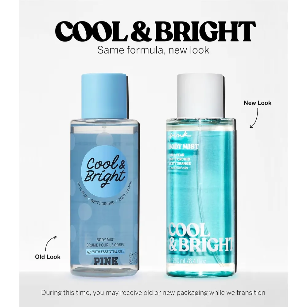 BODY MIST COOL & BRIGHT VICTORIA SECRET MUJER 8.4 OZ / 250 ML