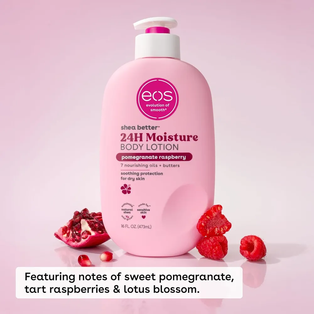 EOS Shea Better loción corporal Granada / Frambuesa | 473 ml