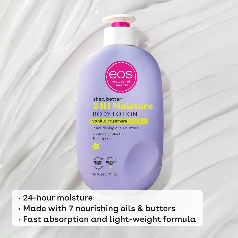 EOS LOCIÓN CORPORAL SHEA BETTER VAINILLA CACHEMIRA | 16 OZ / 473 ML