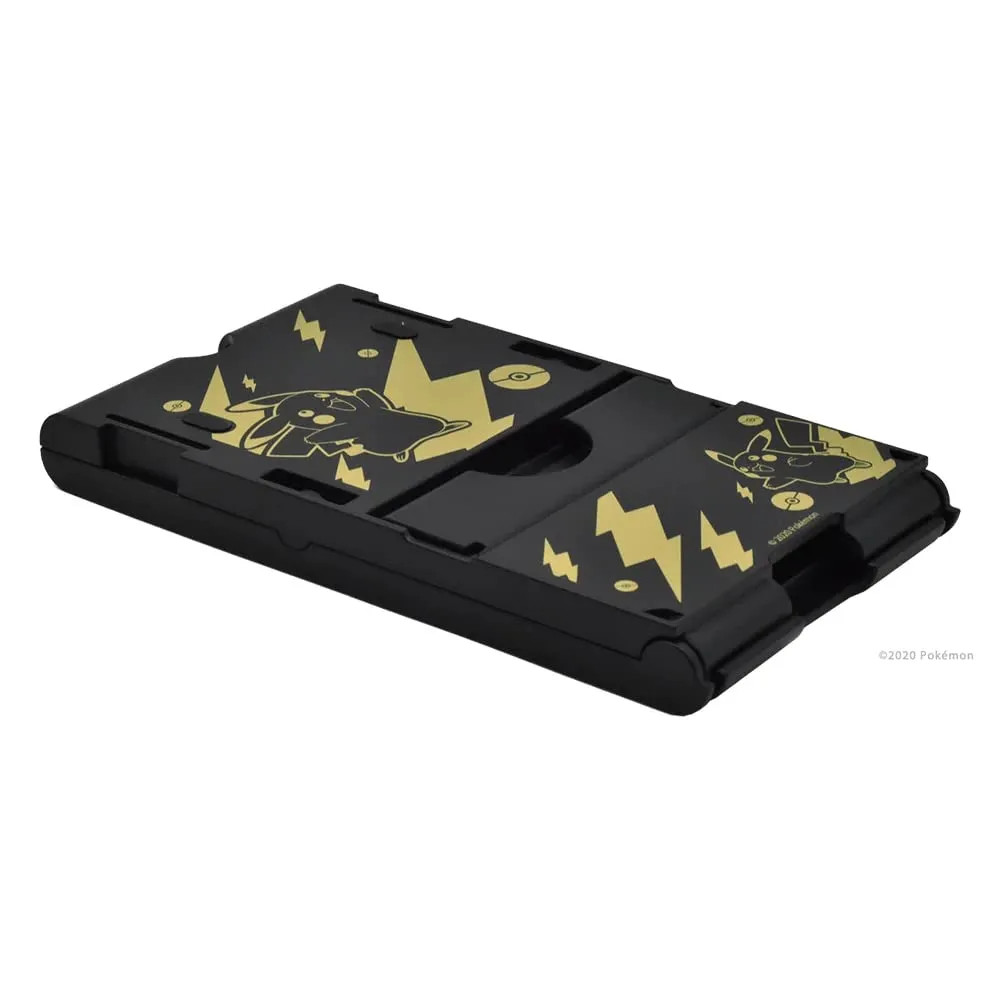 Soporte Compacto Pikachu Negro y Dorado Switch 1 - Licenciado por Nintendo