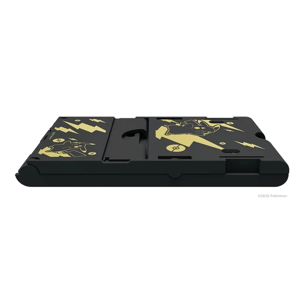 Soporte Compacto Pikachu Negro y Dorado Switch 1 - Licenciado por Nintendo