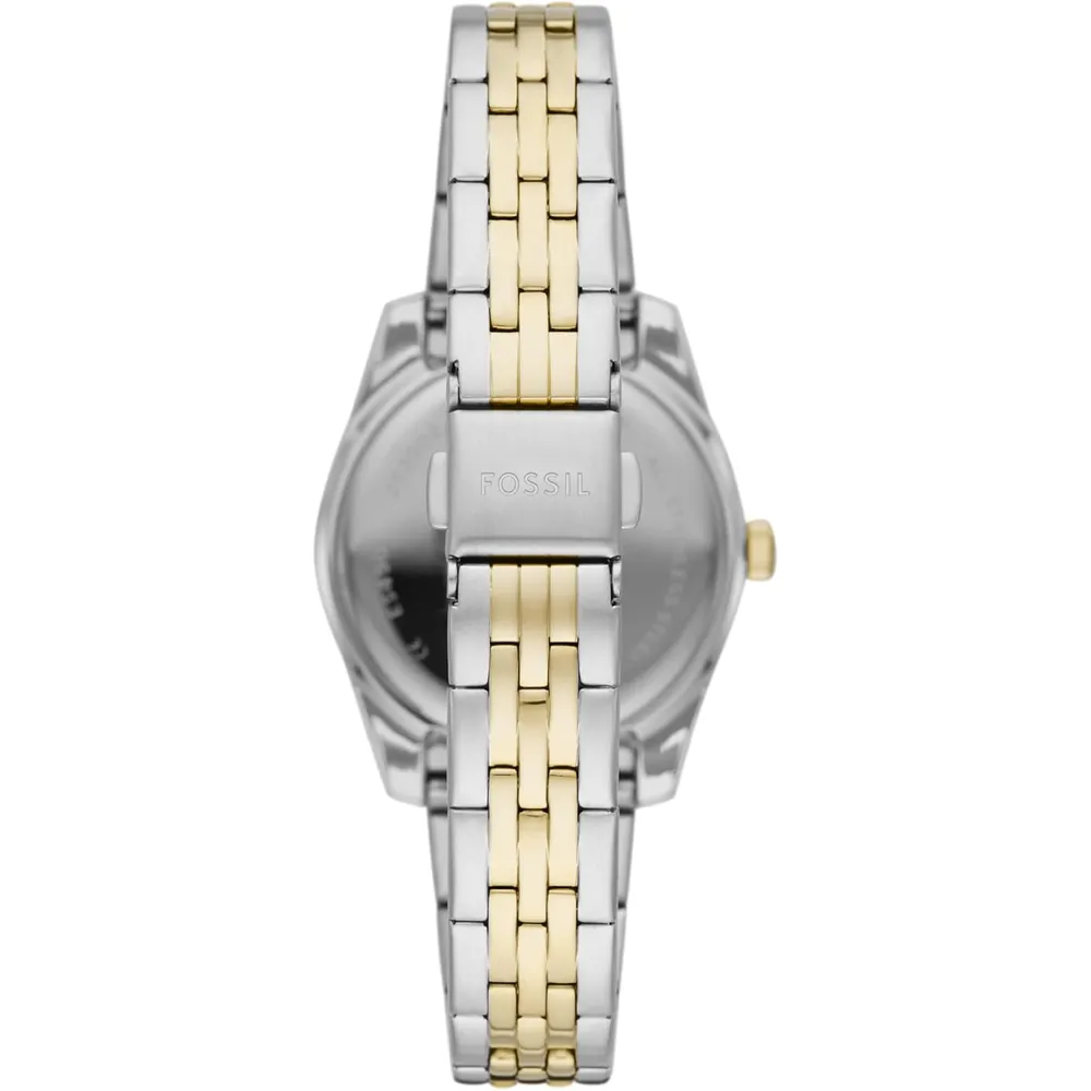 Fossil reloj de cuarzo Scarlette Mini para mujer, acero  | Oro/ Plata