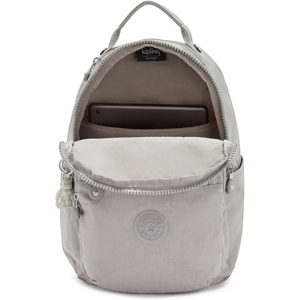 b08ktvj3f7_2_webp.webp Kipling Seoul Mochila para Mujer | Gris