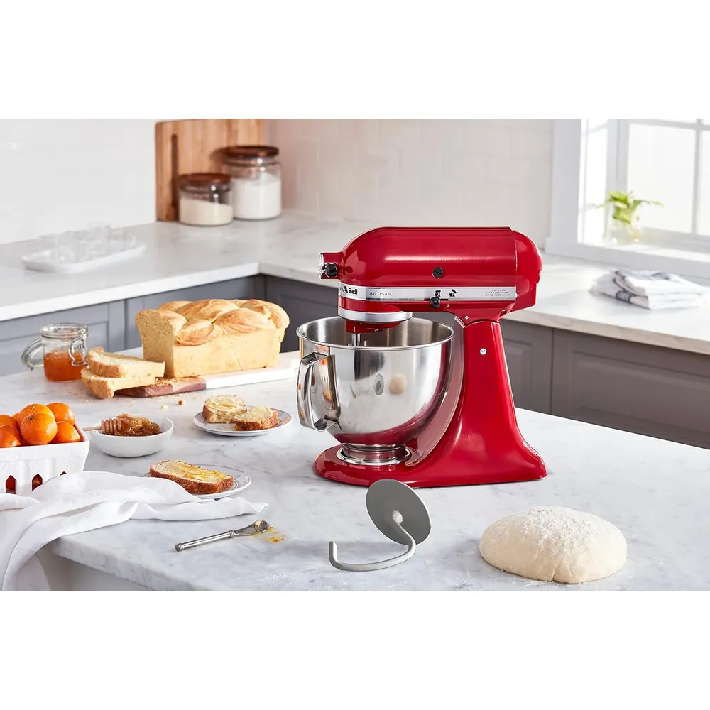 KITCHENAID, GANCHO PARA MASA EN “C” 4.5–5 QT CABEZAL INCLINABLE | PLATEADO