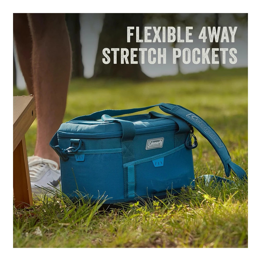 Coleman Sportflex Insulated Soft Coolers - Leakproof Portable 9 / 16 / 30 / 42 Can Capacity Coolers With Wheeled & Lunchbox Options - Great for  Beach - Camping - Tailgating - Picnic - Boat - & More