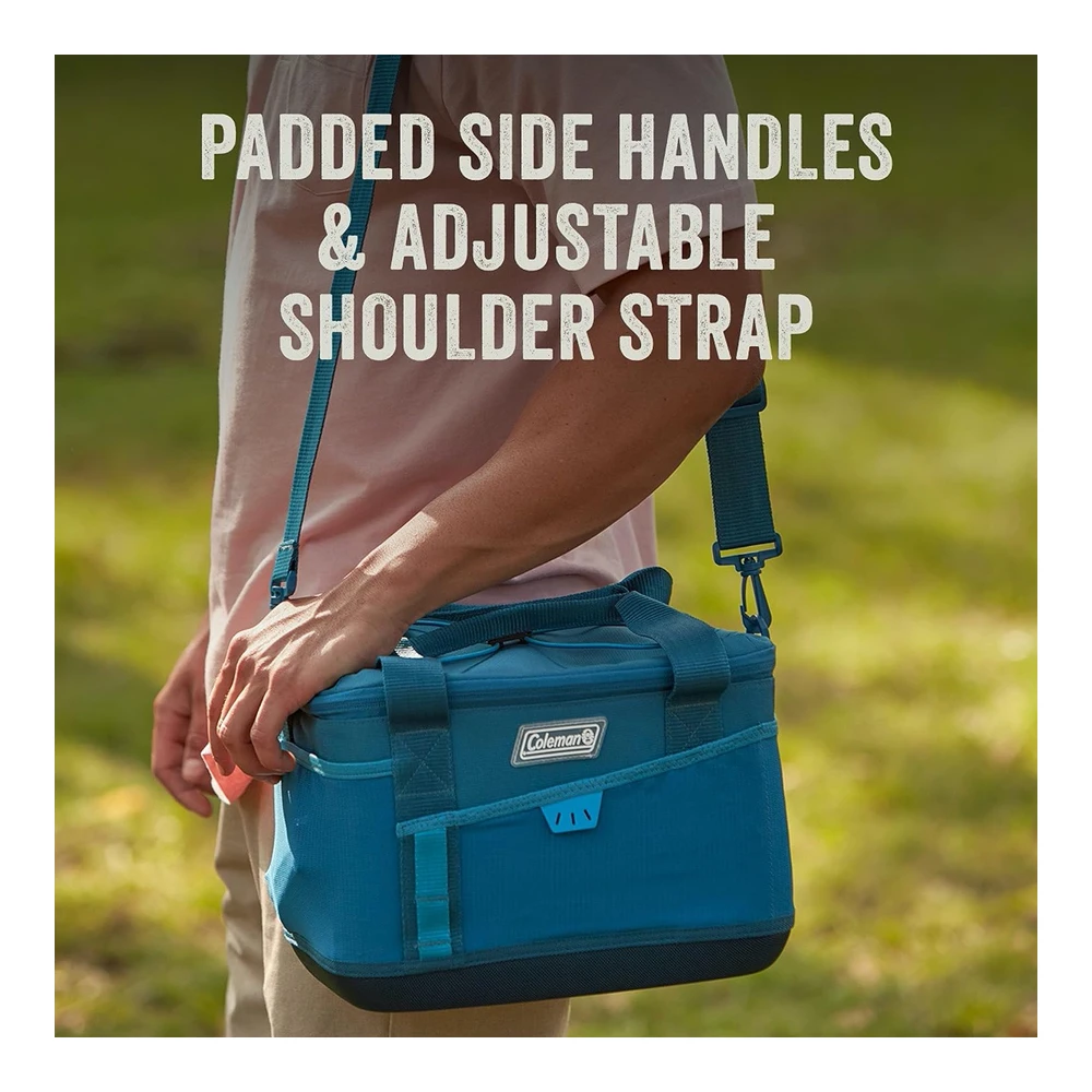 Coleman Sportflex Insulated Soft Coolers - Leakproof Portable 9 / 16 / 30 / 42 Can Capacity Coolers With Wheeled & Lunchbox Options - Great for  Beach - Camping - Tailgating - Picnic - Boat - & More