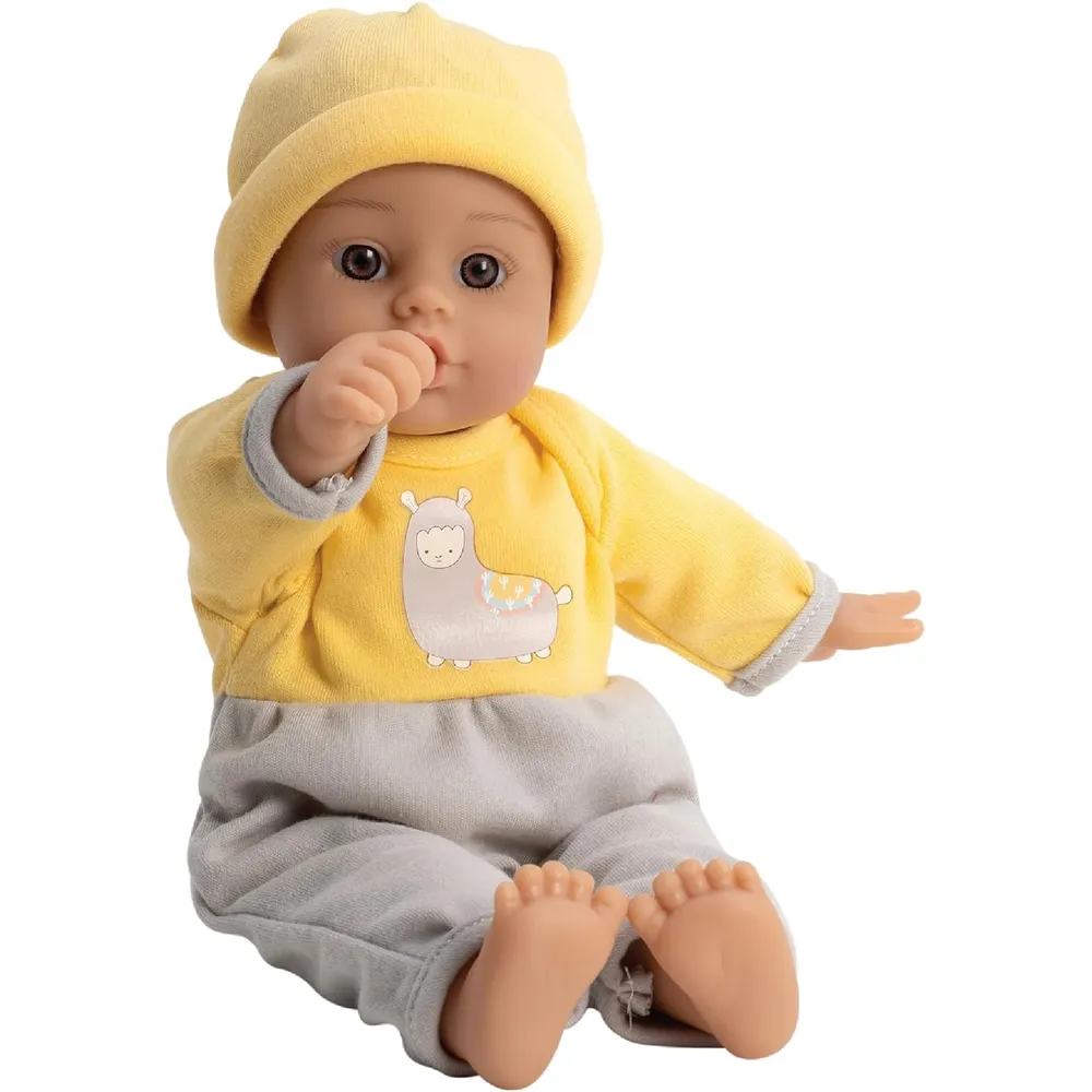 ADORA Sweet Baby muñeca bebé 11"/28 cm | Amarillo/Gris