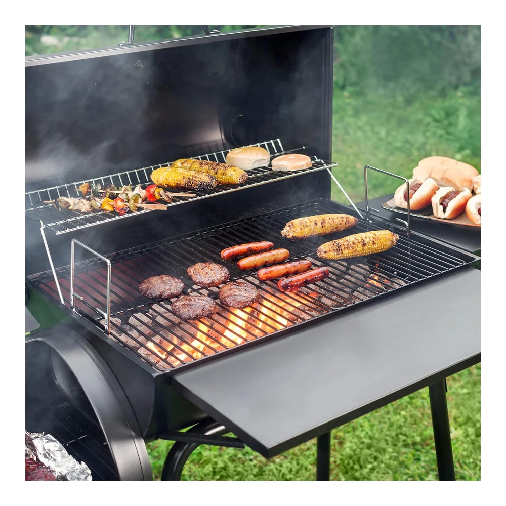 Royal Gourmet Cc1830sc Ahumador de Carbón con Tapa - 811" Cuadradas - Color Negro - para Campamento Al Aire Libre