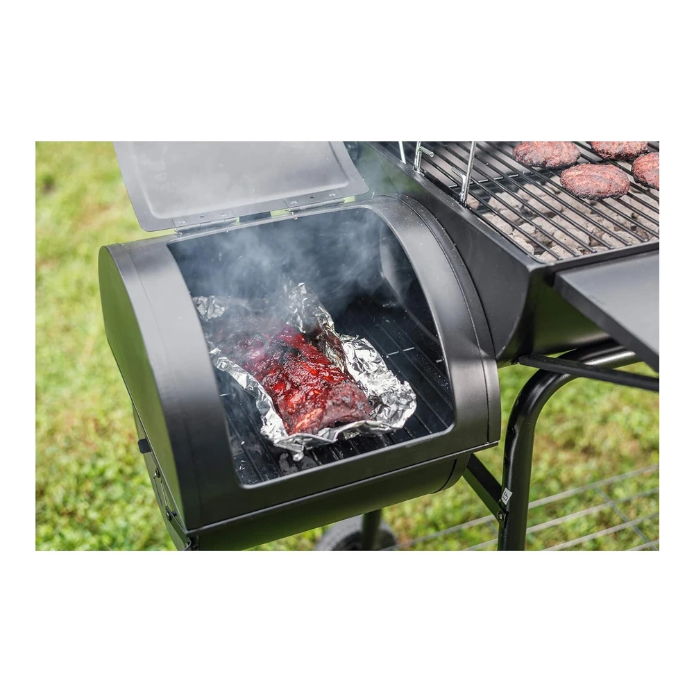 Royal Gourmet Cc1830sc Ahumador de Carbón con Tapa - 811" Cuadradas - Color Negro - para Campamento Al Aire Libre