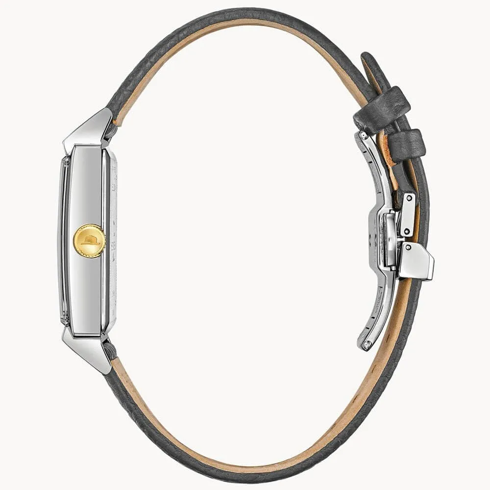 Bulova reloj Frank Sinatra hombre My Way correa cuero | Gris