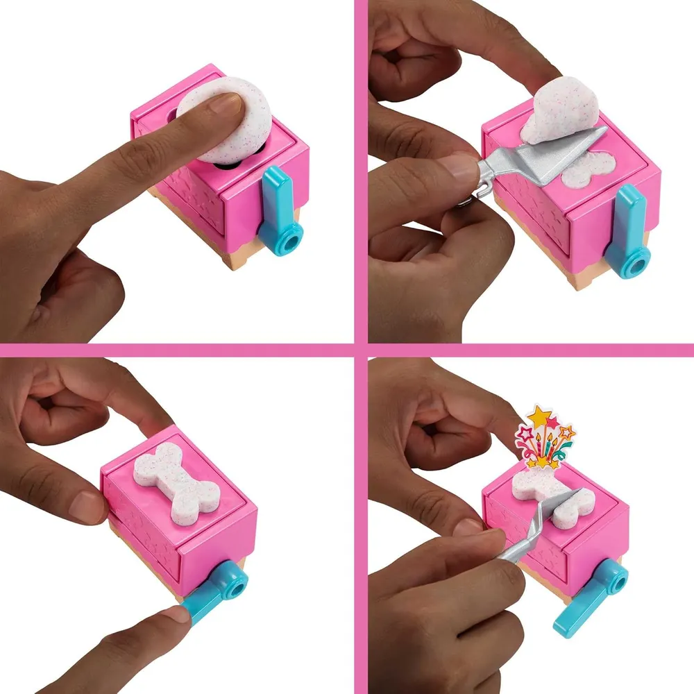 BARBIE MUÑECA FIESTA CACHORROS CON ACCESORIOS MORENA
