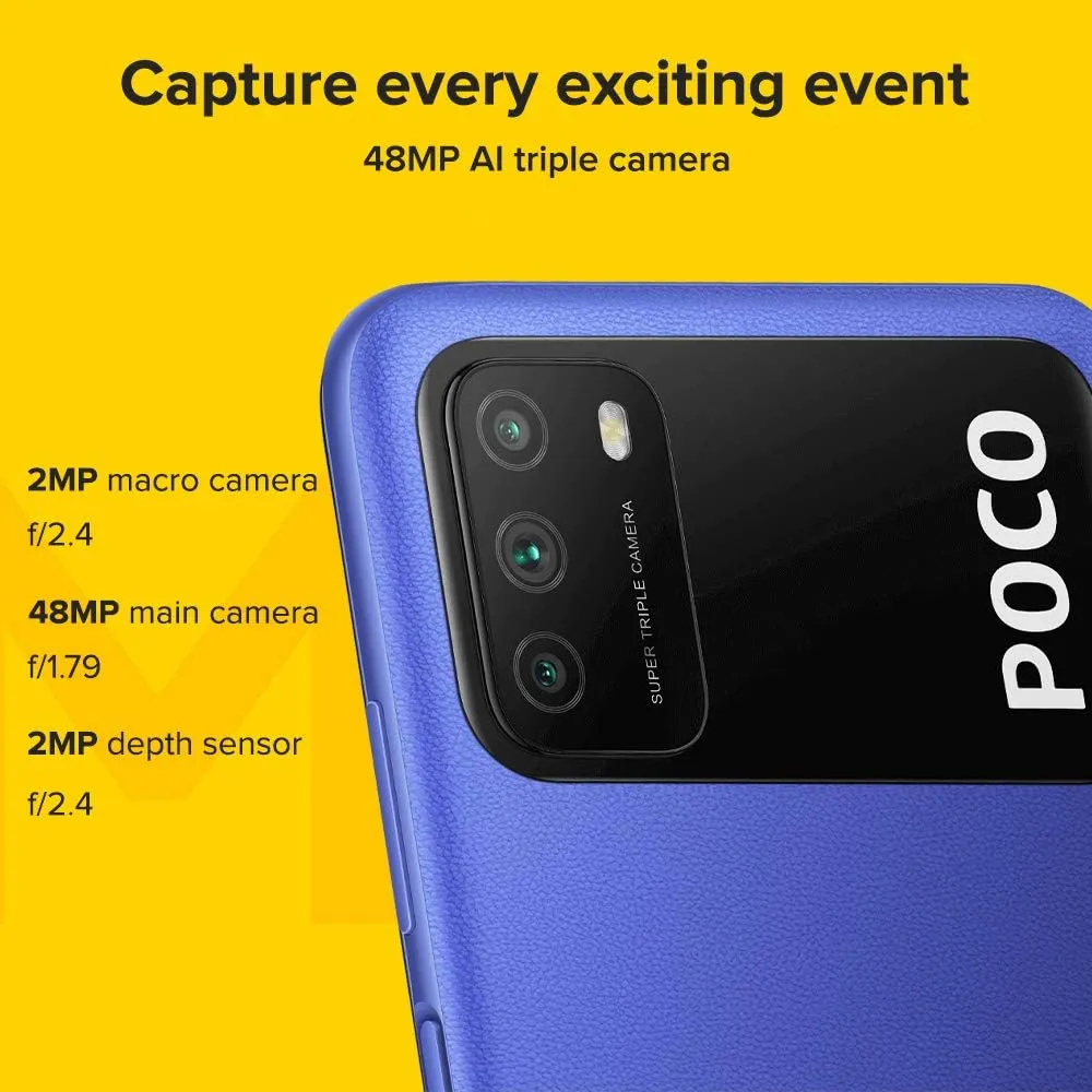 CELULAR XIAOMI POCO M3 64GB 4GB | NEGRO